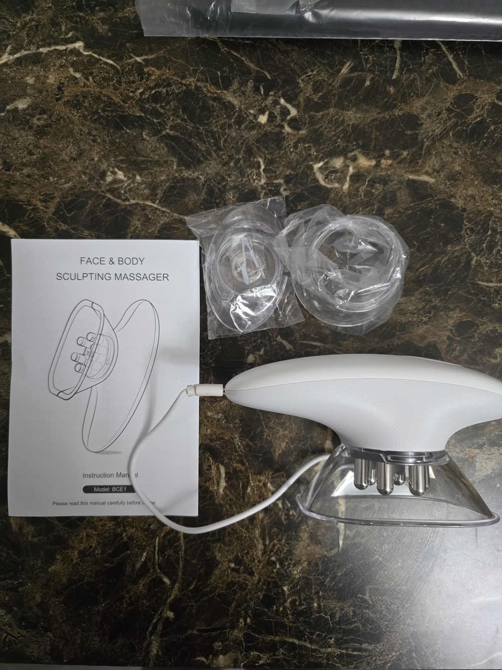 White Face & Body Sculpting Massager – Rechargeable Toning Device